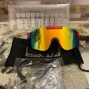 ❇️V09 Pit Style Polarized Sunglasses Driving Sports Outdoor, Pit Viper Theme